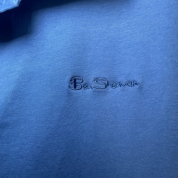 Ben Sherman blue golf shirt with burgundy piping
sz L - Picture 2 of 10